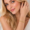 Pulsera Básica 04.213.0342.07 Oro Laminado, Diseño de Cubana, Pulido, Tono Dorado (Grosor 06.3 MM, 8 Pulgadas de Largo)