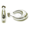 Argolla Pequeña 02.467.0019.1.25 Rodio Laminado, Pulido, Rodinado