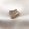 Anillo Multi Piedra 01.283.0070 Oro Laminado, Diseño de Baguette, con Zirconia Cubica Blanca, Pulido, Tono Dorado (Talla Unica)