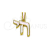 Dije Religioso 05.459.0036 Oro Laminado, Esmaltado Rosado, Tono Dorado