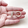Argolla Huggie 02.267.0091.20 Oro Laminado, con Zirconia Cubica Blanca, Pulido, Tono Dorado