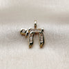 Dije Religioso 05.459.0035 Oro Laminado, Diseño de Judaica, con Zirconia Cubica Blanca, Pulido, Tono Dorado