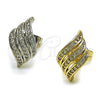Arete Dormilona 02.100.0130.1 Rodio Laminado, con Micro Pave Blanca, Pulido, Rodinado