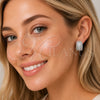 Argolla Pequeña 02.60.0176.1.16 Rodio Laminado, con Zirconia Cubica Blanca, Pulido, Rodinado