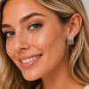 Argolla Pequeña 02.156.0751.1.15 Rodio Laminado, con Micro Pave Blanca, Pulido, Rodinado