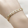 Pulsera Básica 04.63.1362.07 Oro Laminado, Pulido, Tono Dorado (Grosor 07.6 MM, 7 Pulgadas de Largo)