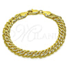 Pulsera Básica 04.63.1362.07 Oro Laminado, Pulido, Tono Dorado (Grosor 07.6 MM, 7 Pulgadas de Largo)
