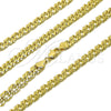Gargantilla Basica 04.63.1362.22 Oro Laminado, Pulido, Tono Dorado (Grosor 07.6 MM, 22 Pulgadas de Largo)