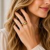 Anillo Elegante 01.381.0017 Oro Laminado, Diseño de Delfín, Pulido, Tono Dorado (Talla Unica)