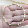 Pulsera Básica 03.419.0026.07 Oro Laminado, Diseño de Mariner, Pulido, Tono Dorado (Calibre 260, Grosor 07 MM, 7 Pulgadas de Largo)