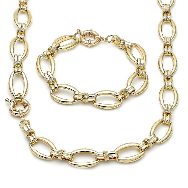 Collar y Pulso 06.429.0015 Oro Laminado, Pulido, Dorado