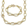 Collar y Pulso 06.429.0015 Oro Laminado, Pulido, Dorado