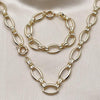 Collar y Pulso 06.429.0015 Oro Laminado, Pulido, Dorado
