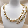 Collar y Pulso 06.429.0009 Oro Laminado, Pulido, Dorado