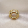 Anillo Elegante 01.341.0145 Oro Laminado, Diseño de Chunky, Pulido, Dorado