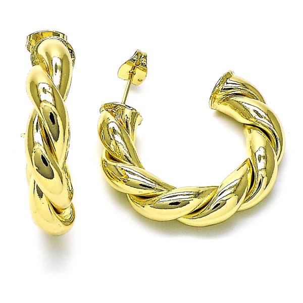 Argolla Mediana 02.213.0634.30 Oro Laminado, Pulido, Dorado