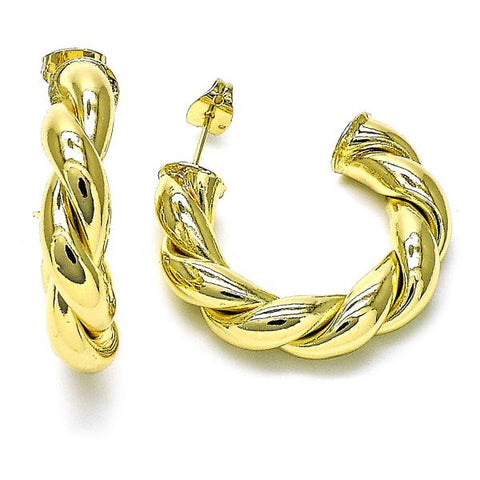 Argolla Mediana 02.213.0634.30 Oro Laminado, Pulido, Dorado