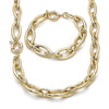 Collar y Pulso 06.429.0008 Oro Laminado, Pulido, Dorado