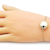 Pulsera Elegante 03.63.2288.08 Oro Laminado, Diseño de Bola y Hueco, Diseño de Bola, Pulido, Dorado