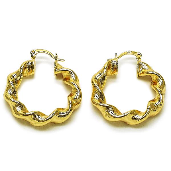 Argolla Mediana 02.170.0021.30 Oro Laminado, Diamantado, Dorado