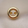 Anillo Elegante 01.60.0014 Oro Laminado, Diseño de Chunky, Pulido, Dorado