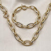 Collar y Pulso 06.429.0008 Oro Laminado, Pulido, Dorado