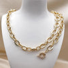 Collar y Pulso 06.429.0007 Oro Laminado, Pulido, Dorado