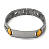 Pulsera con Placa 03.63.1461.08 Acero Inoxidable, Pulido, Dos Tonos