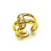 Anillo Elegante 01.310.0037 Oro Laminado, Pulido, Dorado