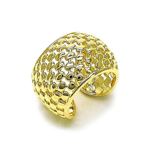 Anillo Elegante 01.428.0007 Oro Laminado, Diseño de Filigrana, Pulido, Dorado