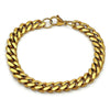 Pulsera Básica 03.257.0001.09 Acero Inoxidable, Diseño de Miami Cubana, Pulido, Dorado