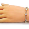 Pulsera Elegante 03.283.0311.3.07 Oro Laminado, con Zirconia Cubica Blanca, Pulido, Dorado