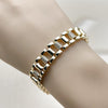 Pulsera Elegante 03.283.0503.07 Oro Laminado, con Zirconia Cubica Blanca, Pulido, Dorado