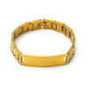 Pulsera con Placa 03.63.1376.08 Acero Inoxidable, Pulido, Dorado