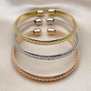 Aro Trio 07.170.0058 Oro Laminado, Pulido, Tricolor