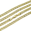 Gargantilla Básica 04.213.0340.24 Oro Laminado, Diseño de Cubana Pave, Diamantado, Dorado