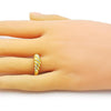 Anillo Elegante 01.196.0024 Oro Laminado, Pulido, Dorado