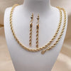 Collar y Pulso 06.372.0065 Oro Laminado, Diseño de Chunky, Pulido, Dorado