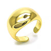 Anillo Elegante 01.60.0019 Oro Laminado, Diseño de Chunky, Pulido, Dorado