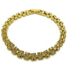 Pulsera Elegante 03.283.0502.07 Oro Laminado, con Zirconia Cubica Blanca, Pulido, Dorado