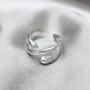 Anillo Elegante 01.401.0002 Plata Rodinada, Diseño de Chunky y Gota, Diseño de Chunky, Pulido, Plateado