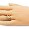 Anillo Elegante 01.310.0037 Oro Laminado, Pulido, Dorado