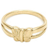 Anillo Elegante 01.63.0556.06 Oro Laminado, Diseño de Mariposa, Diamantado, Dorado