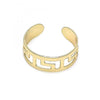 Anillo del Pie 01.376.0005 Oro Laminado, Diseño de Llave Griega, Pulido, Dorado