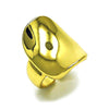 Anillo Elegante 01.341.0123 Oro Laminado, Diseño de Chunky, Pulido, Dorado