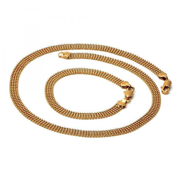 Collar y Pulso 5.220.001.18 Oro Laminado, Pulido, Dorado