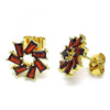 Arete Dormilona 02.210.0749.3 Oro Laminado, con Zirconia Cubica Granate, Pulido, Dorado
