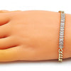 Pulsera Elegante 03.283.0093.07 Oro Laminado, con Zirconia Cubica Blanca, Pulido, Dorado