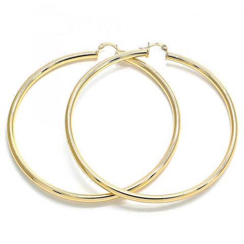 Argolla Extra Grande 02.170.0235.90 Oro Laminado, Pulido, Dorado