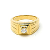 Anillo de Hombre 5.175.016.1.08 Oro Laminado, con Zirconia Cubica Blanca, Diamantado, Dorado